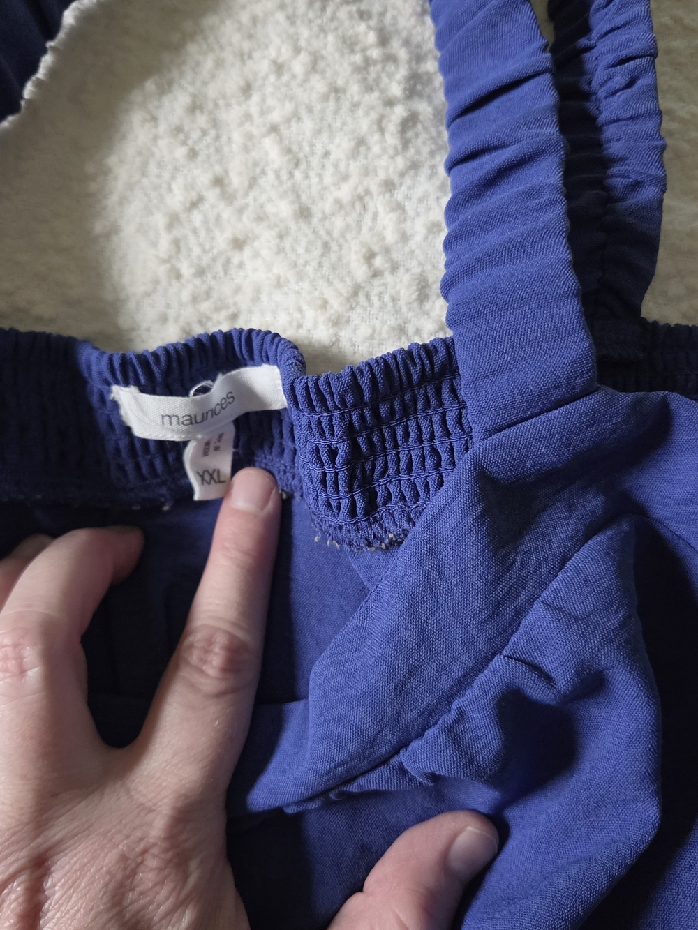 Maurices Royal Blue Solid & Floral Jumpsuits - Picture 5 of 5